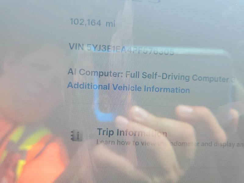 57482176 :رقم المزاد ، 5YJ3E1EA4PF576305 vin ، 2023 Tesla Model 3 مزاد بيع