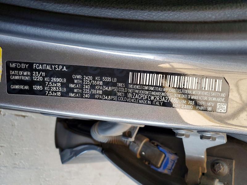 Продажа на аукционе авто 2024 Dodge Hornet, vin: ZACPDFCW2R3A27480, номер лота: 60520436