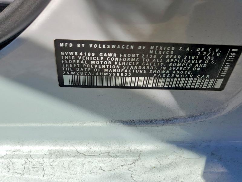 Aukcja sprzedaży 2017 Volkswagen Jetta, vin: 3VW2B7AJ4HM298822, numer aukcji: 63009766