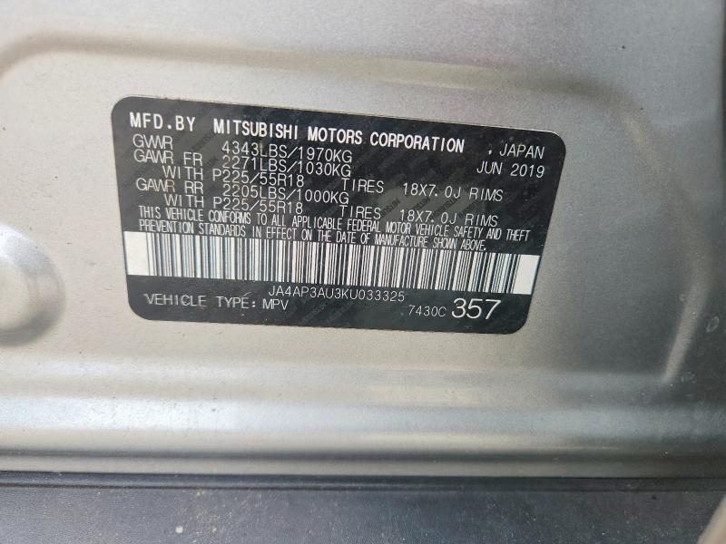 Aukcja sprzedaży 2019 Mitsubishi Outlander Sport, vin: JA4AP3AU3KU033325, numer aukcji: 62595836