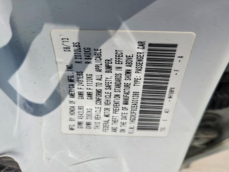 59337196 :رقم المزاد ، 1HGCR3F92EA001289 vin ، 2014 Honda Accord مزاد بيع