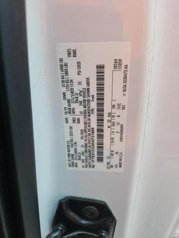 60172776 :رقم المزاد ، 1FTEX1C53KKF31909 vin ، 2019 Ford F150 مزاد بيع