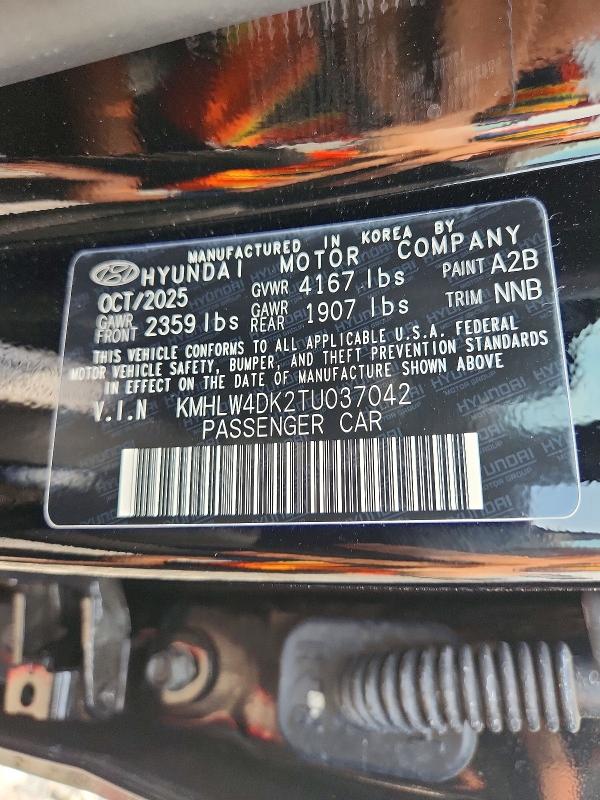 61053956 :رقم المزاد ، KMHLW4DK2TU037042 vin ، 2026 Hyundai Elantra N مزاد بيع