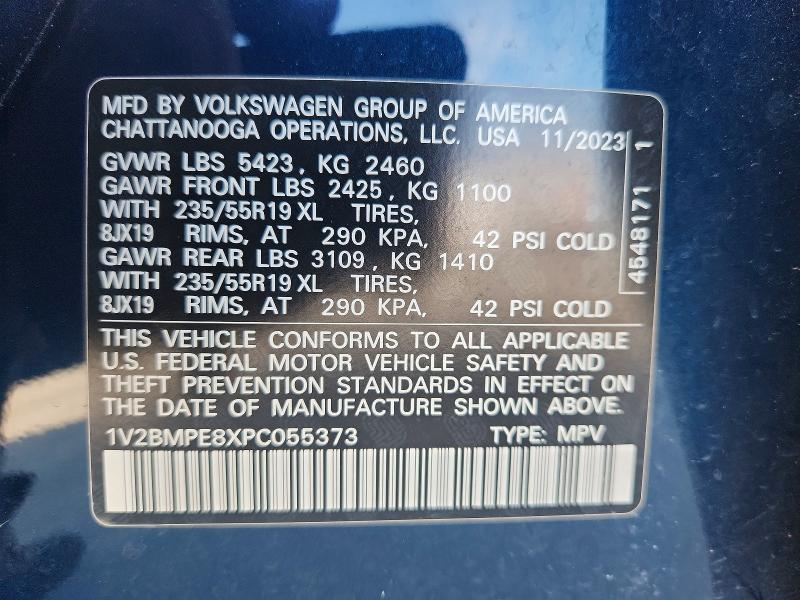 Продаж на аукціоні авто 2023 Volkswagen Id.4, vin: 1V2BMPE8XPC055373, номер лоту: 60851126