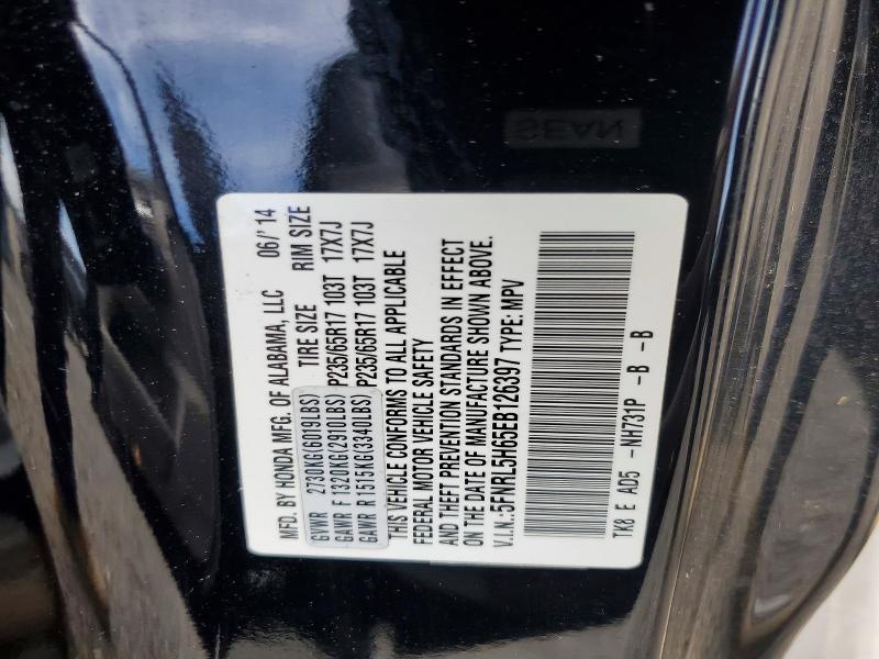 60483116 :رقم المزاد ، 5FNRL5H65EB126397 vin ، 2014 Honda Odyssey مزاد بيع