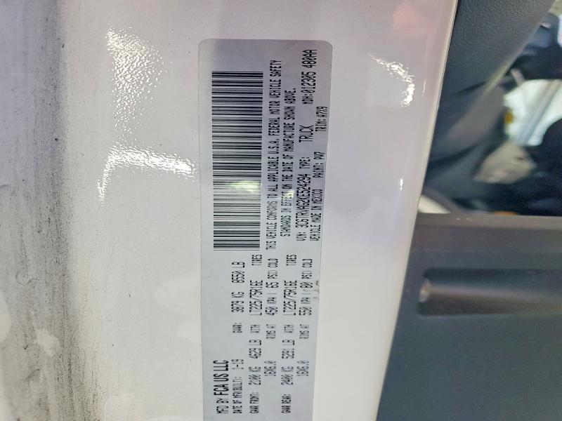 70552746 :رقم المزاد ، 3C6TRVAG2KE524294 vin ، 2019 Ram Promaster 1500 مزاد بيع