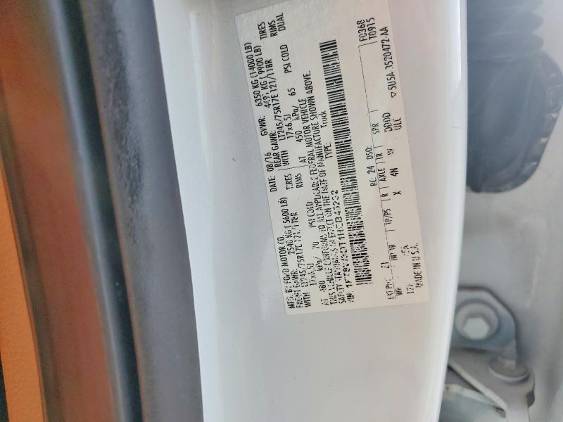 2017 Ford F350 მანქანა იყიდება აუქციონზე, vin: 1FT8W3DT1HEB45232, აუქციონის ნომერი: 60572346
