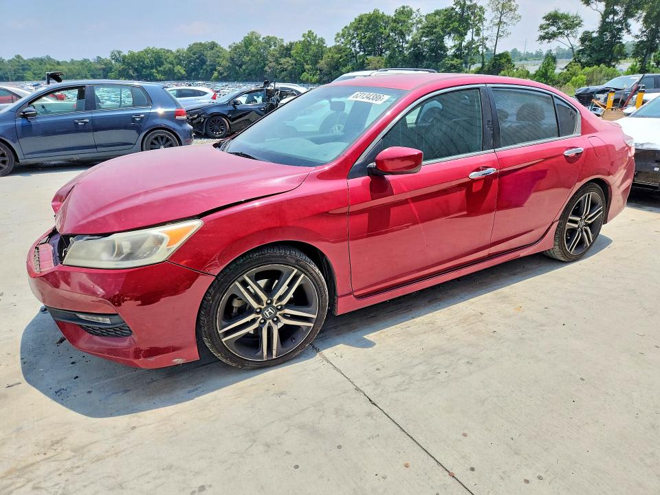 63134386 :رقم المزاد ، 1HGCR2F50HA041009 vin ، 2017 Honda Accord مزاد بيع
