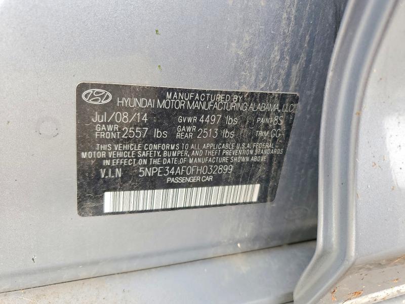 61604886 :رقم المزاد ، 5NPE34AF0FH032899 vin ، 2017 Hyundai Sonata مزاد بيع
