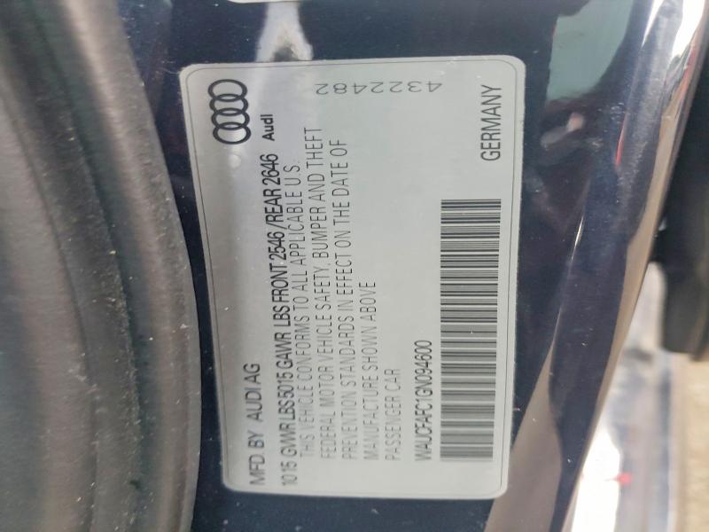 Продажа на аукционе авто 2016 Audi A6, vin: WAUCFAFC1GN094600, номер лота: 62447496