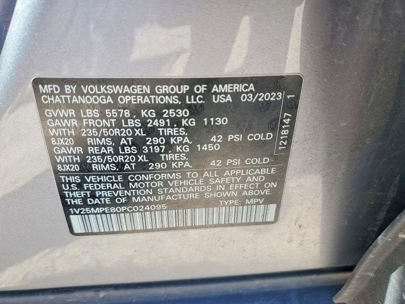 Продаж на аукціоні авто 2023 Volkswagen Id.4, vin: 1V25MPE80PC024095, номер лоту: 60720016