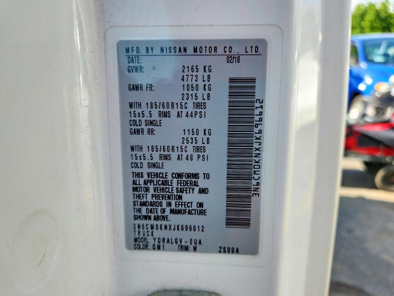 63362616 :رقم المزاد ، 3N6CM0KNXJK696612 vin ، 2018 Nissan Nv200 مزاد بيع