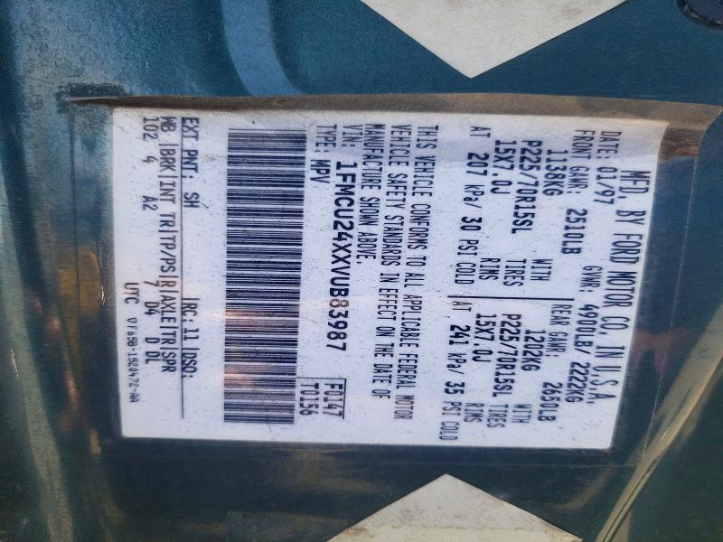 62230616 :رقم المزاد ، 1FMCU24XXVUB83987 vin ، 1997 Ford Explorer مزاد بيع