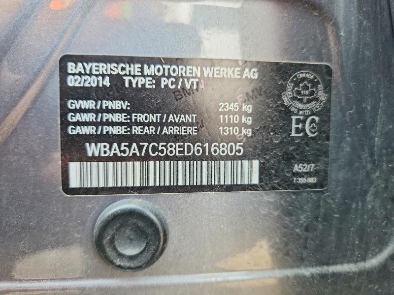 Aukcja sprzedaży 2014 Bmw 528, vin: WBA5A7C58ED616805, numer aukcji: 59124186