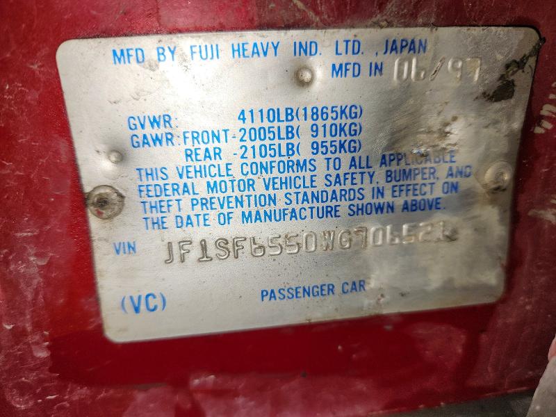Продажа на аукционе авто 1998 Subaru Forester, vin: JF1SF6550WG706521, номер лота: 61620056