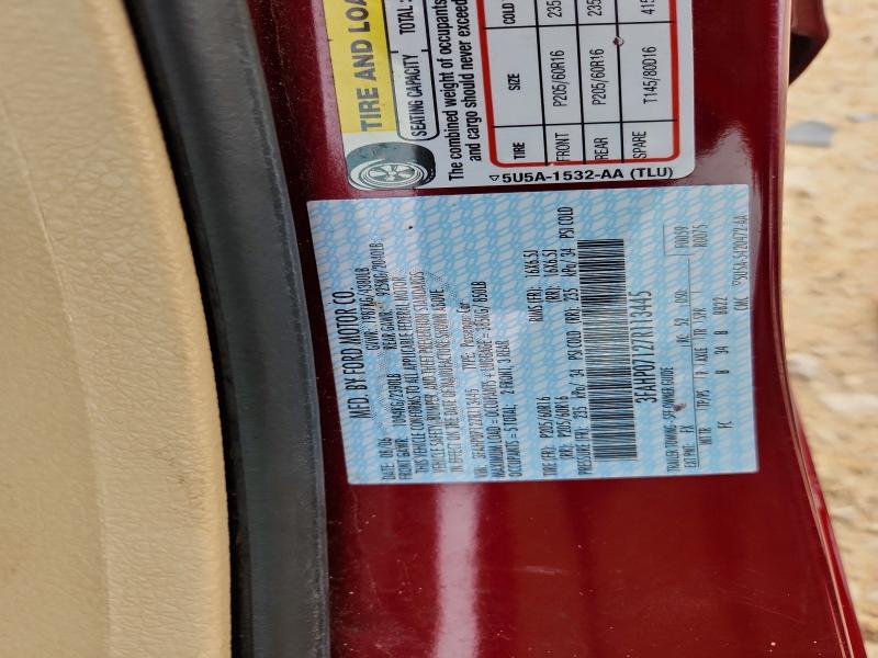 Продажа на аукционе авто 2007 Ford Fusion, vin: 3FAHP07127R113445, номер лота: 60780046