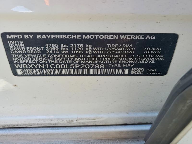 60621216 :رقم المزاد ، WBXYN1C00L5P20799 vin ، 2020 Bmw X2 مزاد بيع