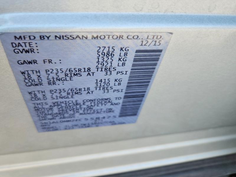 Aukcja sprzedaży 2015 Infiniti Qx60, vin: 5N1AL0MM2FC558475, numer aukcji: 62163176