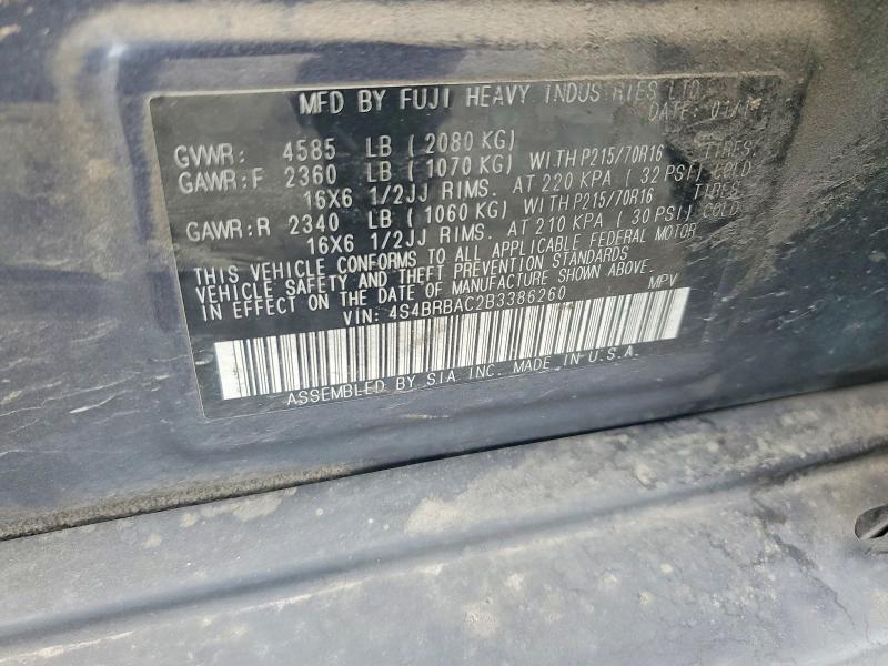 Продажа на аукционе авто 2011 Subaru Outback, vin: 4S4BRBAC2B3386260, номер лота: 59795016
