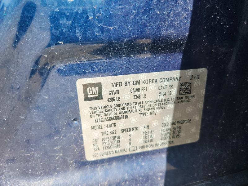 Продажа на аукционе авто 2019 Buick Encore, vin: KL4CJASB5KB859116, номер лота: 59823936