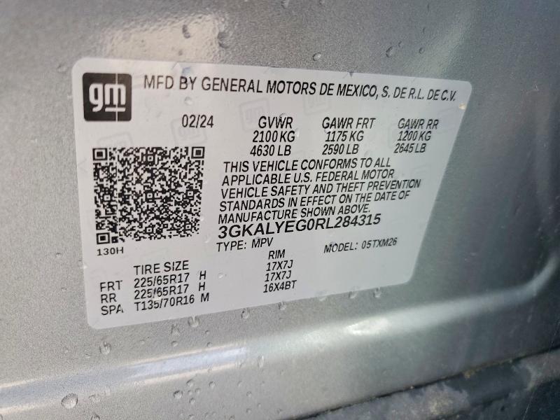 Продажа на аукционе авто 2024 Gmc Terrain, vin: 3GKALYEG0RL284315, номер лота: 59764826