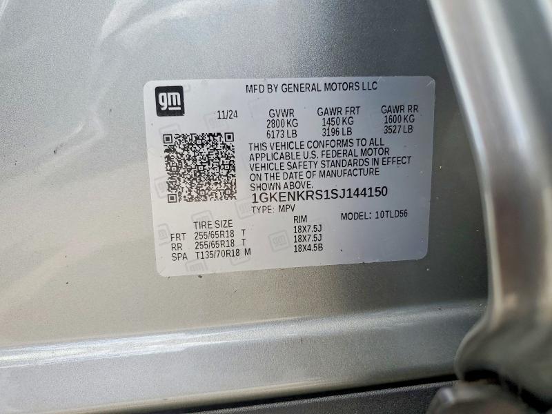 60471046 :رقم المزاد ، 1GKENKRS1SJ144150 vin ، 2025 Gmc Acadia مزاد بيع