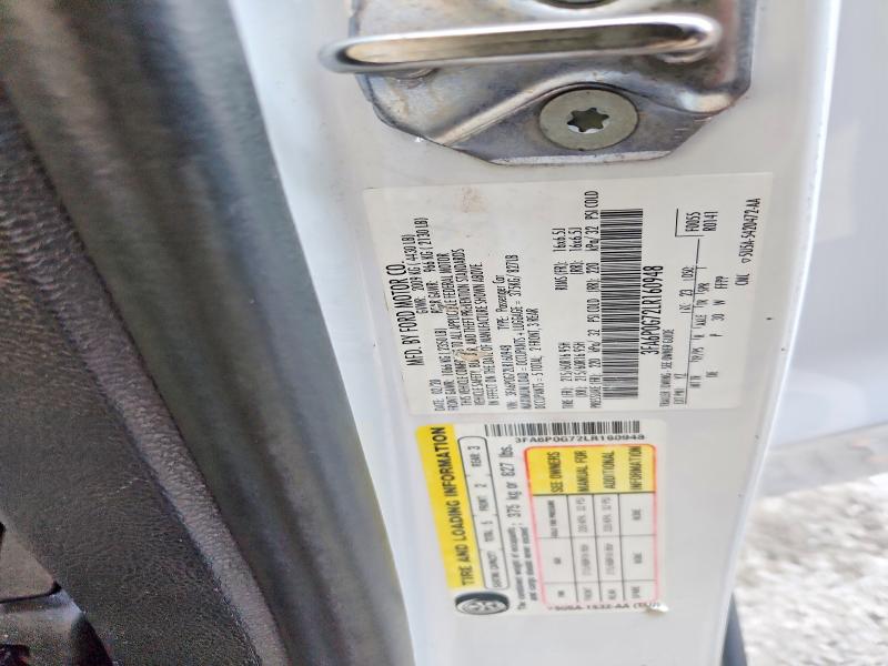 Продаж на аукціоні авто 2020 Ford Fusion, vin: 3FA6P0G72LR160948, номер лоту: 61108656