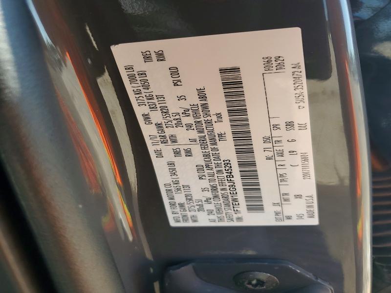 Продаж на аукціоні авто 2018 Ford F150, vin: 1FTEW1EG9JFB45293, номер лоту: 57884946