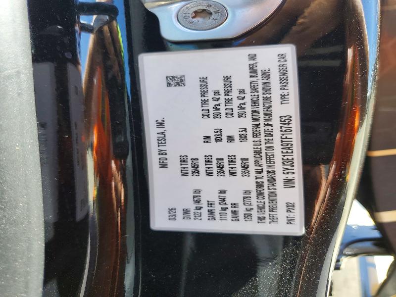 Продаж на аукціоні авто 2026 Tesla Model 3, vin: 5YJ3E1EA9TF167453, номер лоту: 63200436