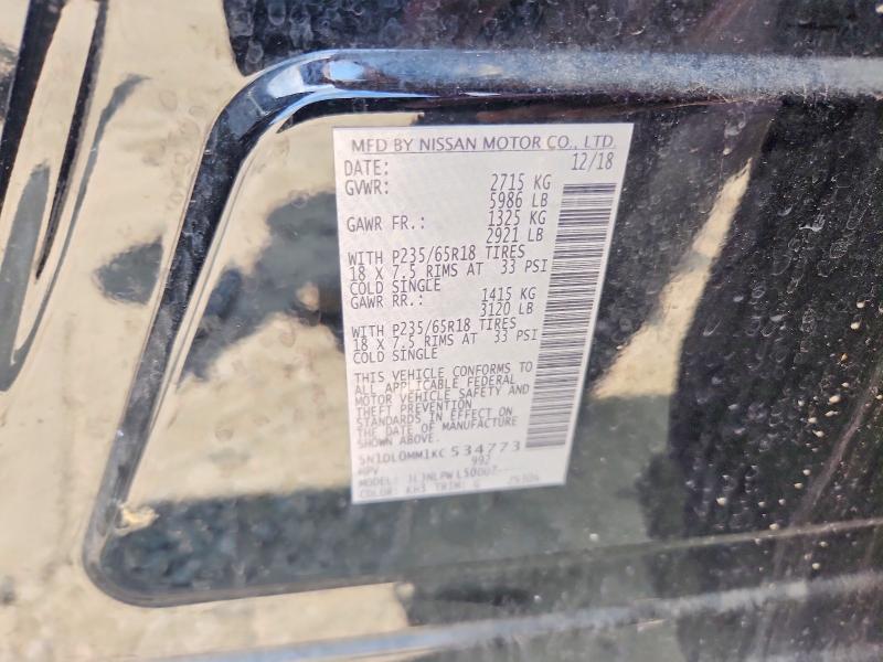 Продажа на аукционе авто 2019 Infiniti Qx60, vin: 5N1DL0MM1KC534773, номер лота: 60359926