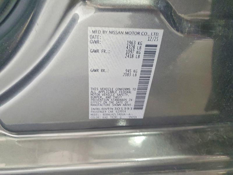 Aukcja sprzedaży 2026 Nissan Altima, vin: 1N4BL4DV9TN305393, numer aukcji: 61725306
