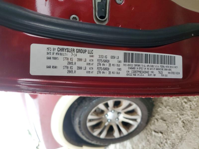60135846 :رقم المزاد ، 1C6RR7PM8ES428402 vin ، 2014 Ram 1500 مزاد بيع
