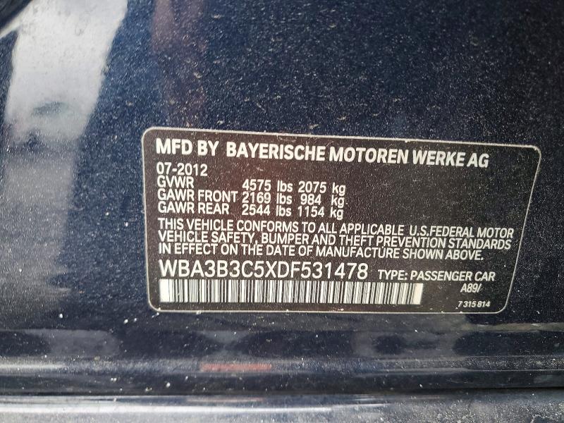 Продаж на аукціоні авто 2013 Bmw 328, vin: WBA3B3C5XDF531478, номер лоту: 60603066
