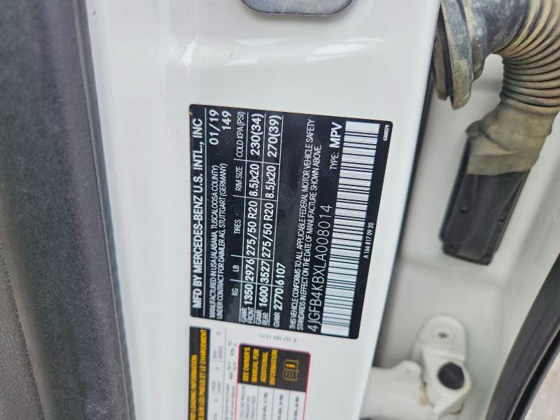 Aukcja sprzedaży 2020 Mercedes-benz Gle, vin: 4JGFB4KBXLA008014, numer aukcji: 62841706