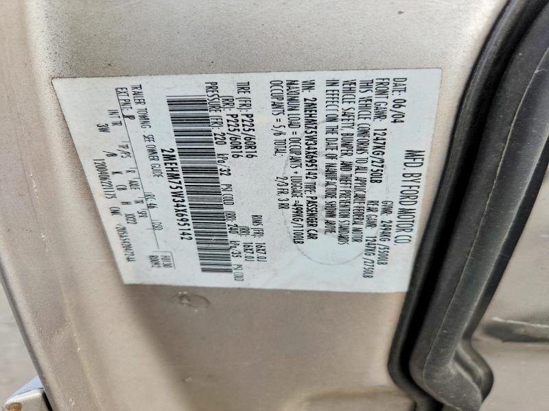 Продажа на аукционе авто 2004 Mercury Grand Marquis, vin: 2MEHM75W34X695142, номер лота: 60265766