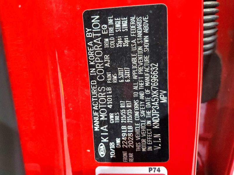 Aukcja sprzedaży 2019 Kia Soul, vin: KNDJP3A5XK7696632, numer aukcji: 60812136