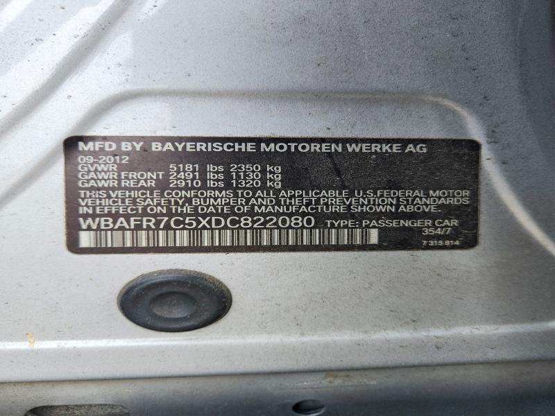 Продаж на аукціоні авто 2013 Bmw 535, vin: WBAFR7C5XDC822080, номер лоту: 63148536