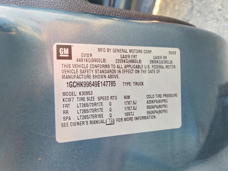 Продажа на аукционе авто 2009 Chevrolet Silverado, vin: 1GCHK99649E147785, номер лота: 61183596