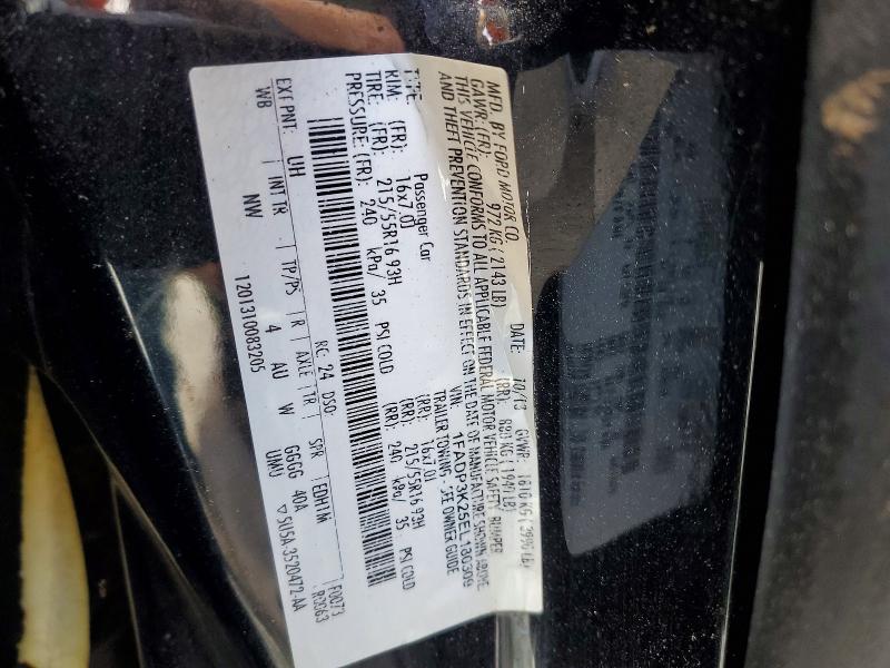 2014 Ford Focus მანქანა იყიდება აუქციონზე, vin: 1FADP3K25EL180309, აუქციონის ნომერი: 59866696