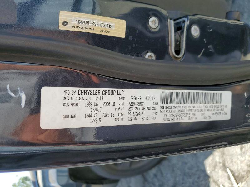 62099106 :رقم المزاد ، 1C4NJRFB9ED759715 vin ، 2014 Jeep Patriot مزاد بيع