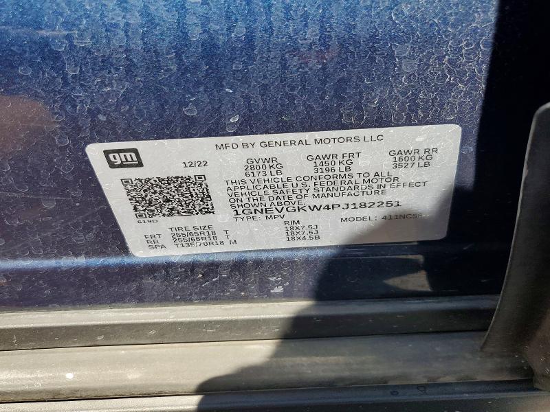 Продаж на аукціоні авто 2023 Chevrolet Traverse, vin: 1GNEVGKW4PJ182251, номер лоту: 62814966