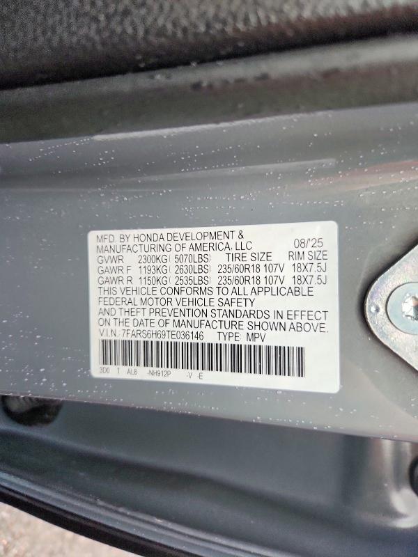 Aukcja sprzedaży 2026 Honda Cr-v, vin: 7FARS6H69TE036146, numer aukcji: 63362146
