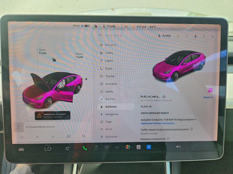 Продажа на аукционе авто 2019 Tesla Model 3, vin: 5YJ3E1EA2KF486921, номер лота: 59400456