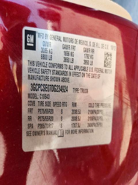 Продажа на аукционе авто 2013 Chevrolet Silverado, vin: 3GCPCSE07DG234924, номер лота: 60033206