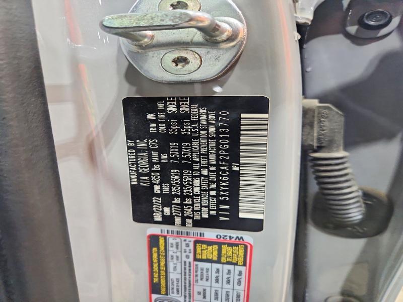 2023 Kia Sportage მანქანა იყიდება აუქციონზე, vin: 5XYK6CAF2PG013770, აუქციონის ნომერი: 60494036