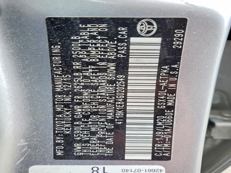 Aukcja sprzedaży 2016 Toyota Avalon, vin: 4T1BK1EB4GU202549, numer aukcji: 60180186