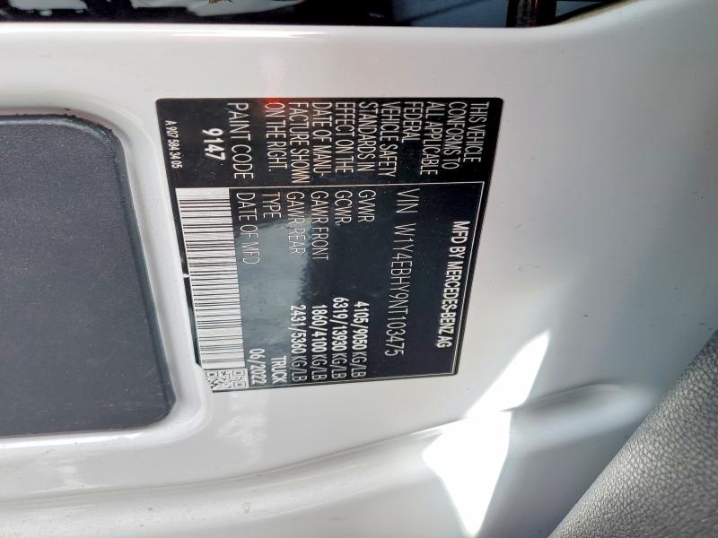 Продажа на аукционе авто 2022 Mercedes-benz All Other, vin: W1Y4EBHY9NT103475, номер лота: 60796586