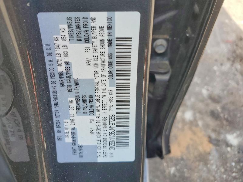 60263486 :رقم المزاد ، 3MZBN1V35JM197259 vin ، 2018 Mazda 3 مزاد بيع