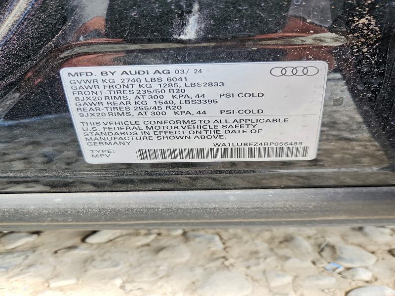 Aukcja sprzedaży 2024 Audi Q4 E-tron, vin: WA1LUBFZ4RP056489, numer aukcji: 60078246