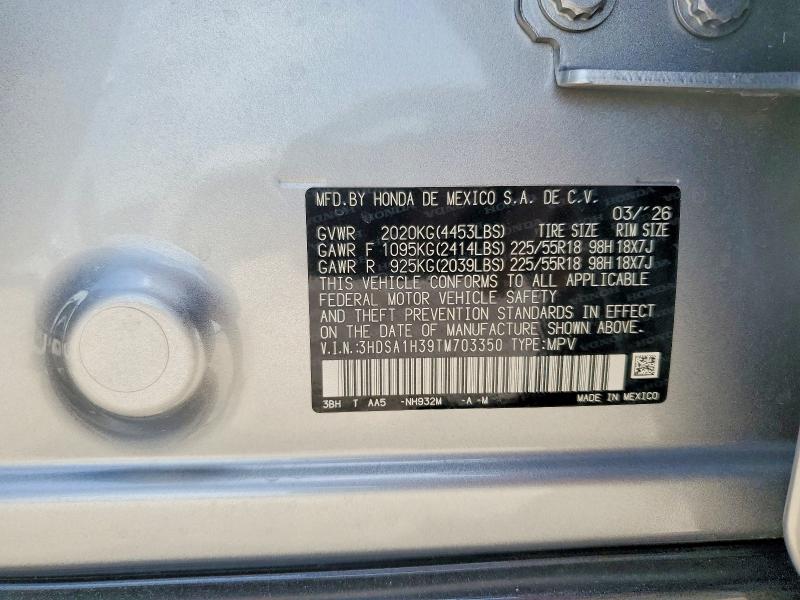 2026 Acura Adx მანქანა იყიდება აუქციონზე, vin: 3HDSA1H39TM703350, აუქციონის ნომერი: 61687566